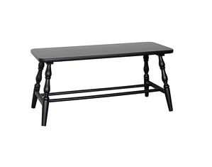 Carolina Cottage Heritage Bench in Antique Black