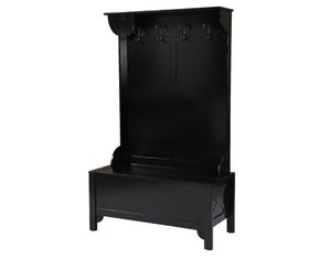 Linon Home Decor Products Anna Hall Tree Wide Black Bench