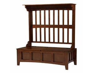 Linon Home Decor Products Mission Hall Tree Storage Bench