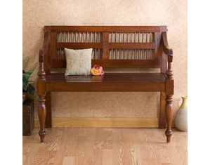 SEI Classic Mahogany Bench