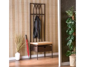 SEI Tristan Hall Tree Entry Bench
