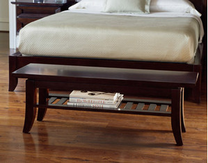 Brownstone Furniture Bancroft Black Cherry Bench