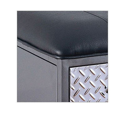 Rugged Black Faux Leather Top