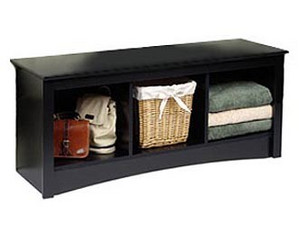 Prepac Sonoma Collection Cubbie Indoor Bench - Fast FREE FedEx Shipping!