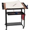 Save  on Adjustable Drawing And Drafting Table with Black Frame And Dual Wheel Casters at The Drafting Table Store