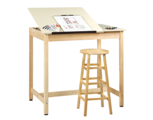 Shain Solutions 2 Piece Adjustable Drafting Table