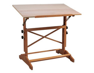Alvin The Pavilion Pedestal Drawing Table