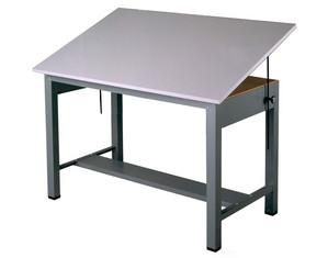 Mayline Group Economy Ranger Steel Four-Post Table