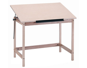 Mayline Group Forester Wood Four-Post Table