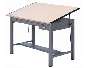 Mayline Group Ranger Steel Four-Post B Combination Table with Tool and Shallow Drawer - FREE Inside Delivery!