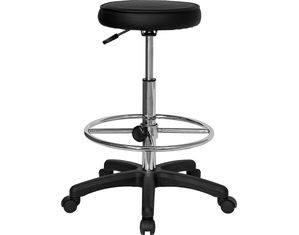 Flash Furniture Multi Function Drafting Stool With Adjustable Foot Ring