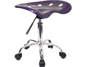 Flash Furniture Tractor Seat And Chrome Stool