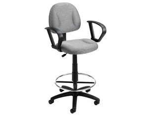 Boss Chair B1617 Drafting Chair with Arms - Fast FREE FedEx Shipping!