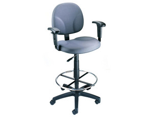 Boss Chair B1691 Drafting Chair with Adjustable Arms