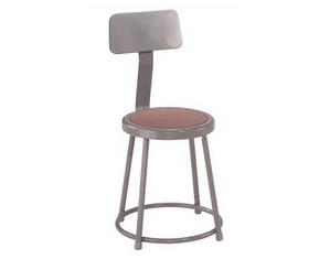 National Public Seating 6200 Series Heavy Duty Lab Stool with Hardboard Seat and Backrest