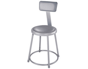 National Public Seating 6400 Series Lab Stool with Backrest
