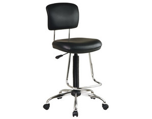 Office Star DC420V Economical Chair with Teardrop Footrest
