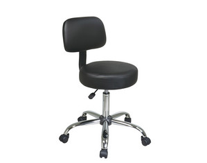 Office Star Vinyl Stool with Back