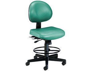OFM 24-Hours Vinyl Task Stool with Drafting Kit