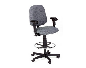 Phoenix Office Furniture 1920DSAB BK Drafting Stool