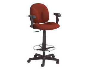 Phoenix Office Furniture 494DSAT BK Drafting Stool