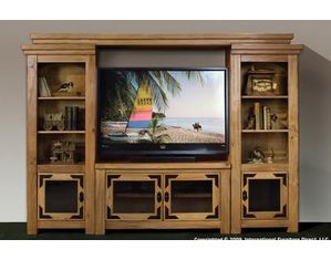 Artisan Home Furniture Lodge 100 Series 4 Piece Flat Panel Entertainment Center
