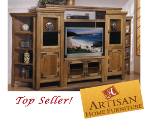 Artisan Home Furniture Lodge 100 Series 7 Piece Entertainment Center