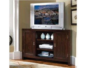 Home Styles Furniture City Chic Corner Entertainment TV Stand Espresso Finish
