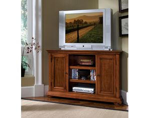 Home Styles Furniture Homestead Corner Entertainment Stand Warm Oak Finish