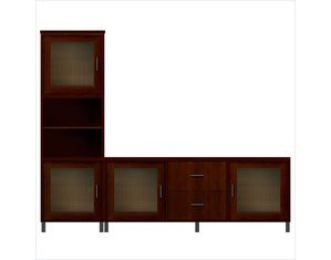 Howard Miller Ty Pennington Hannah Entertainment Cabinet Newport Cherry 10C (PS010C) Entertainment Center