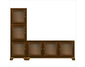 Howard Miller Ty Pennington Hannah Entertainment Cabinet Saratoga Cherry 10D (PS010D) Entertainment Center