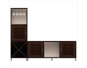 Howard Miller Ty Pennington Hannah Entertainment Center/ Wine Cabinet Espresso 10B (PS010B) Entertainment Center