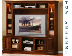 Merlot Oak Finish Entertainment Center