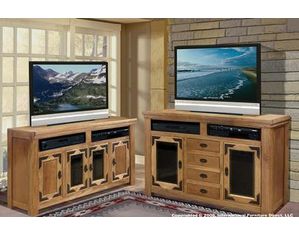 Artisan Home Furniture Lodge 100 Series 60 Inch TV Stand with 4 Doors - FREE Inside Delivery!
