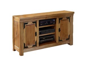 Artisan Home Furniture Lodge 100 Series 60 inch TV Stand with Solid Doors