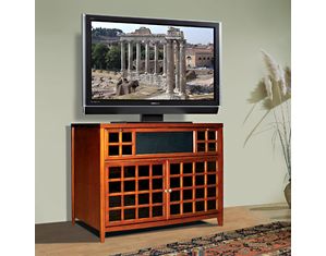 Bello Pro Bello 42 Inch Dark Honey Real Wood AV Cabinet (PR-25) TV Stand