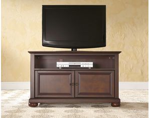 Crosley Furniture Alexandria 42 Inch TV Stand in Vintage Mahogany Finish (KF10003AMA)
