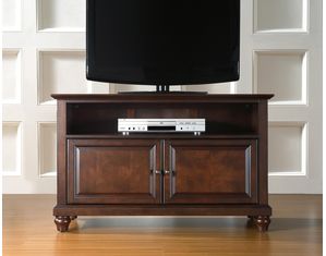 Crosley Furniture Cambridge 42 Inch TV Stand in Vintage Mahogany Finish (KF10003DMA)