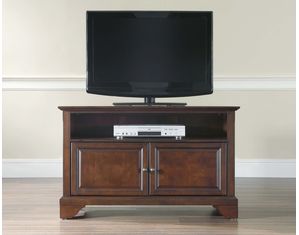 Crosley Furniture LaFayette 42 Inch TV Stand in Vintage Mahogany Finish (KF10003BMA)
