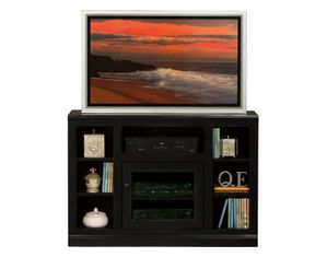 Eagle Coastal Thin-Screen Painted TV Cart with Bookcase Sides