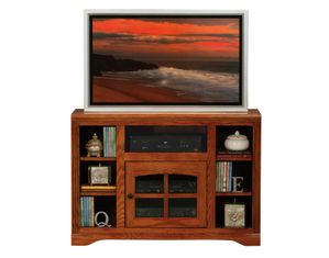Eagle Oak Ridge Thin-Screen TV Cart with Bookcase Sides