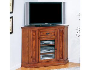Leick Furniture Riley Holliday Boulder Creek 36H- 46W TV Corner Console 82232
