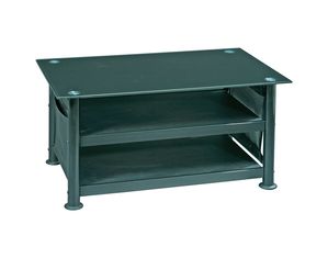 Office Star 32 inches TV Stand with Black Glass - Fast FREE FedEx Shipping!