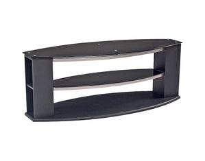 Office Star 60 inches TV Stand with Black Glass (TV1160BKG)