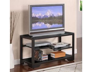 Powell 38 Inch Black Rectangular TV Stand (359-781)