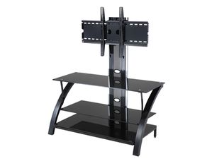 Powell Glossy Black TV Stand (629-700)