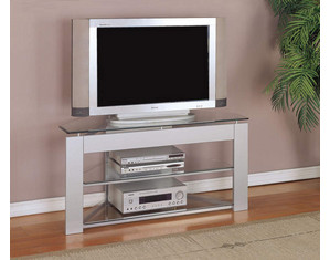 Powell Glossy Silver Frame (968-802) TV Stand