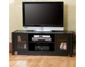 SEI Black TV Stand and Media Console (MS9877) TV Stand