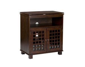 SEI Narita Espresso Swivel Top Media Stand