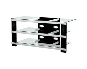 Tech Craft Sorrento 48 Inch Two Shelf TV Stand in High Gloss Black (BES48B)